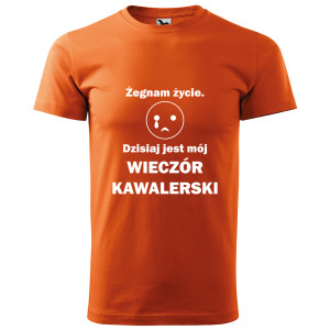 męska koszulka żegnam życie