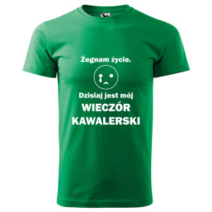 męska koszulka żegnam życie