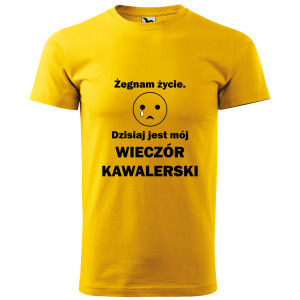 męska koszulka żegnam życie