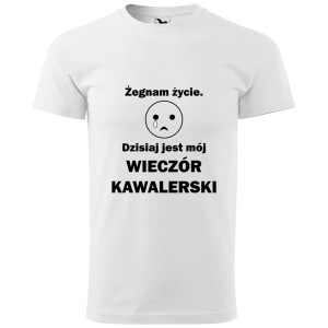 męska koszulka żegnam życie