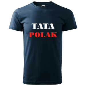 Męska koszulka patriotyczna Tata Polak
