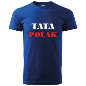 Męska koszulka patriotyczna Tata Polak