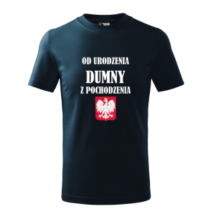 Dziecięca koszulka chłopięca Od urodzenia dumny z pochodzenia