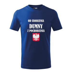 Dziecięca koszulka chłopięca Od urodzenia dumny z pochodzenia
