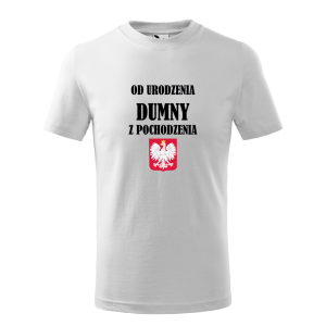 Dziecięca koszulka chłopięca Od urodzenia dumny z pochodzenia