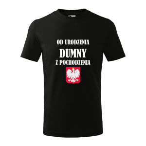 Dziecięca koszulka chłopięca Od urodzenia dumny z pochodzenia