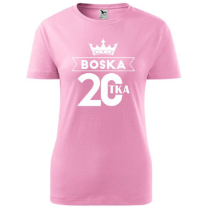Damska koszulka - boska 20 - prezent na urodziny