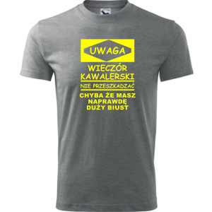 Męska koszulka - Uwaga! Wieczór kawalerski