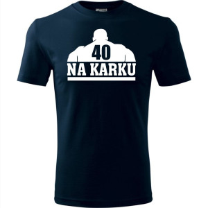 Męska koszulka - 40 na karku