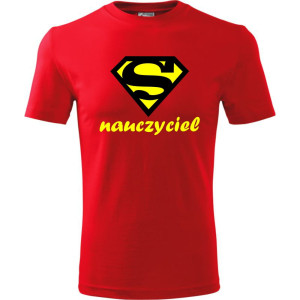 Męska koszulka - Super nauczyciel