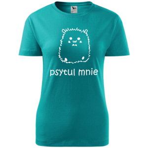 Damska koszulka taliowana - Psytul mnie