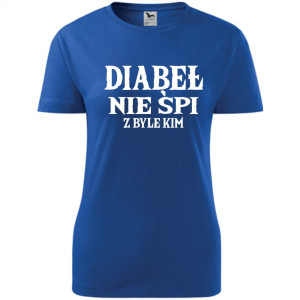 Damska koszulka taliowana - Diabeł nie śpi