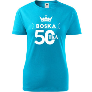 Damska koszulka - Boska 50 koszulka dla niej na urodziny boskie