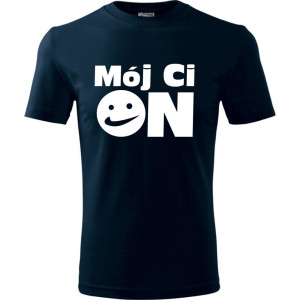Męska koszulka - Mój ci on t-shirt dla niego na prezent promocja cena