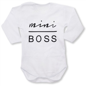 Dziecięce body z dł. rękawem - mini boss