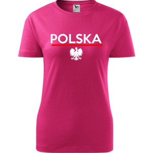 Damska koszulka taliowana - Polska 01
