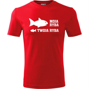 Męska koszulka dla Wędkarza - Moja ryba twoja ryba