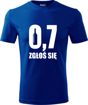 Męska koszulka - 0,7 zgłoś się