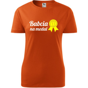 Damska koszulka - Babcia na medal