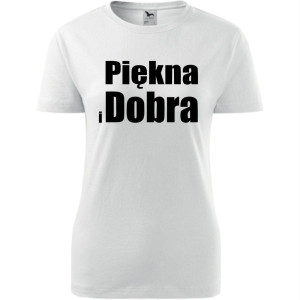 Damska koszulka taliowana - Piękna i dobra