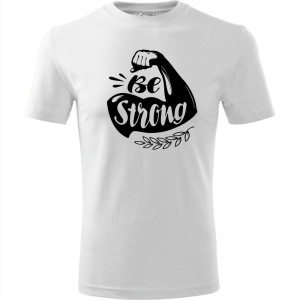 Męska koszulka Sportowa - Be strong