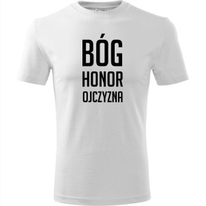 Męska koszulka - Bóg Honor Ojczyzna 3
