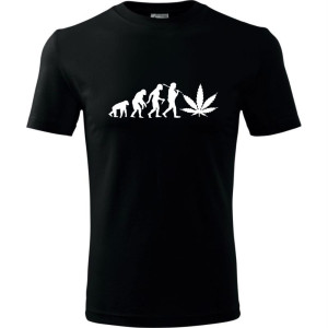Męska koszulka - Ewolucja ganja