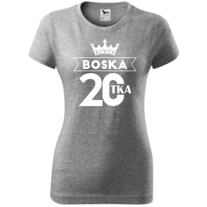 Damska koszulka - boska 20 - prezent na urodziny