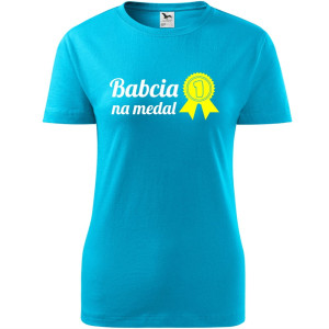 Damska koszulka - Babcia na medal
