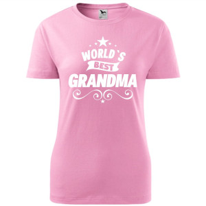 Damska koszulka - World's best Grandma.