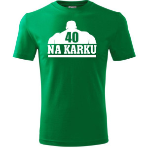 Męska koszulka - 40 na karku