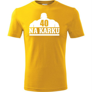 Męska koszulka - 40 na karku