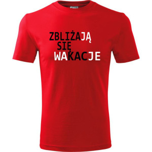 Męska koszulka Turystyczna - Zbliżają się wakacje