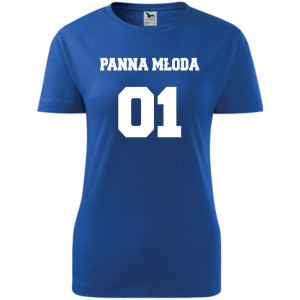 Damska koszulka taliowana - Team młodej Panna młoda