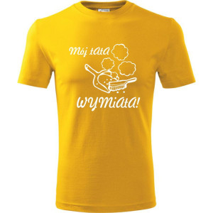 Męska koszulka - Mój tata wymiata