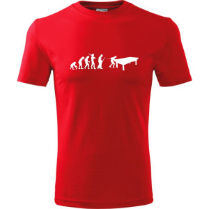 Męska koszulka - Bilard 01, snooker - t-shirt ewolucja prezent