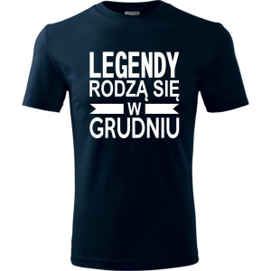 Męska koszulka - Legendy rodzą się w grudniu
