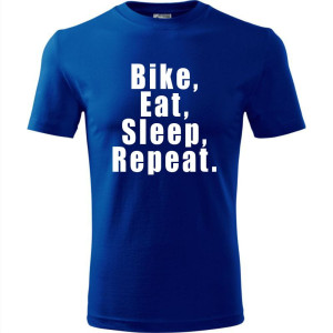 Męska koszulka dla Rowerzysty - Bike eat sleep repeat
