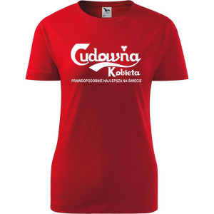 Atrakcyjna damska koszulka taliowana - Cudowna kobieta