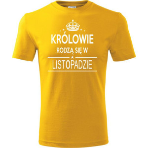 Męska koszulka - Królowie rodzą się w listopadzie 02