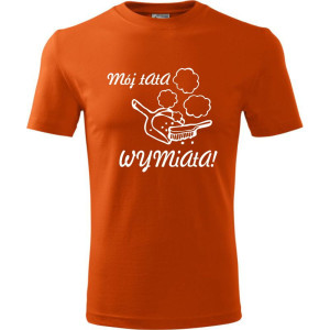 Męska koszulka - Mój tata wymiata