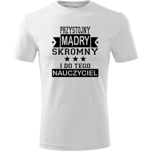 Męska koszulka - Przystojny mądry nauczyciel