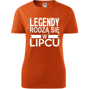 Damska koszulka taliowana - Legendy rodzą się w lipcu