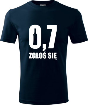Męska koszulka - 0,7 zgłoś się