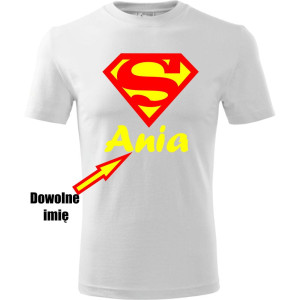 Dziecięca koszulka - Super + Twoje imię
