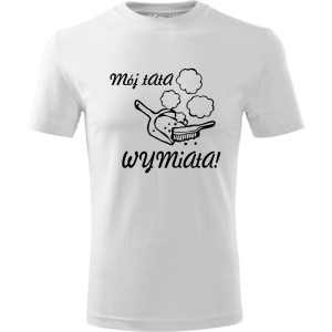 Męska koszulka - Mój tata wymiata