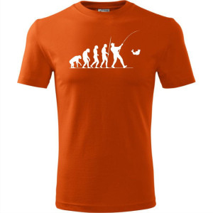Męska koszulka dla Wędkarza - Ewolucja wędkarz - prezent najnowsza wersja t-shirt