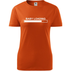 Damska koszulka taliowana - Baby loading