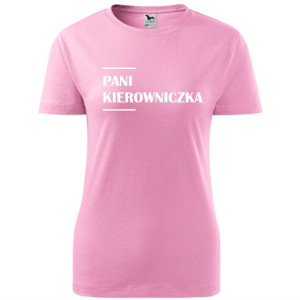 Damska koszulka taliowana - Pani kierowniczka