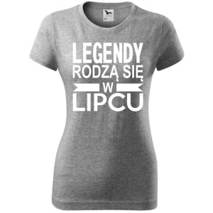 Damska koszulka taliowana - Legendy rodzą się w lipcu